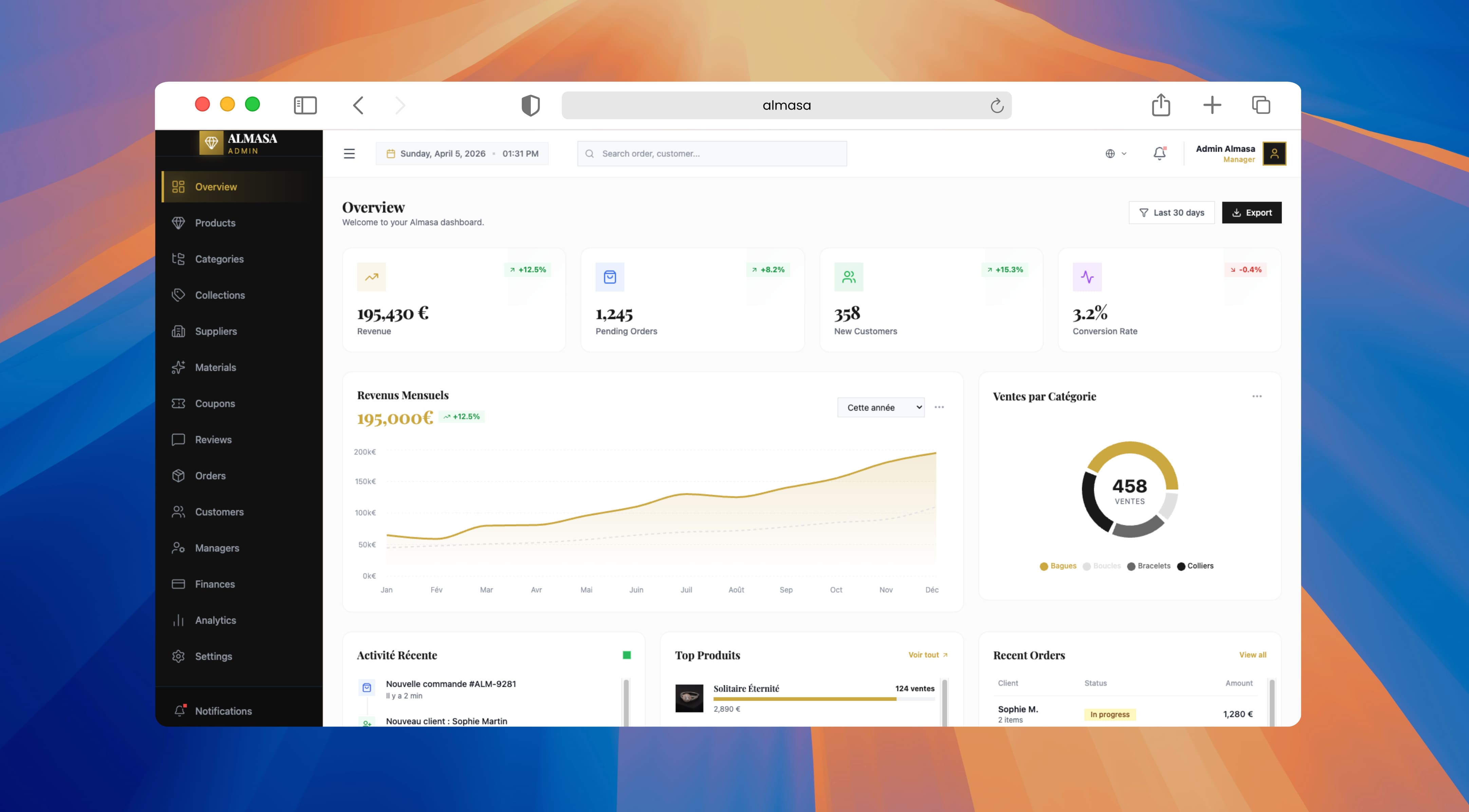 Almasa — Jewelry E-commerce Platform